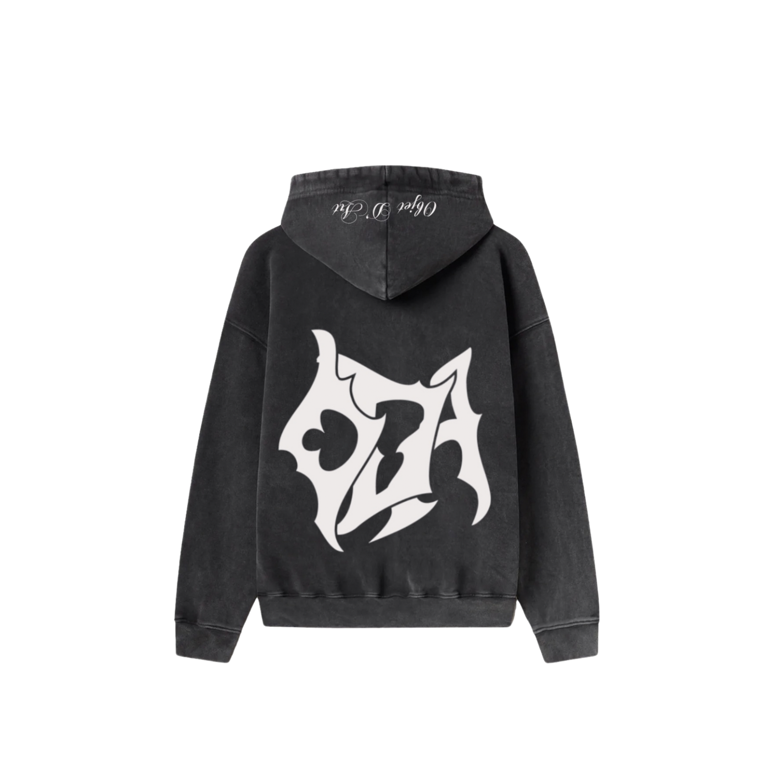 BLACK "SPADES OF D'ART” ARTISTRY ZIP-UP HOODIE